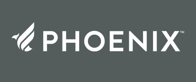 Phoenix logo with stylized bird icon and text