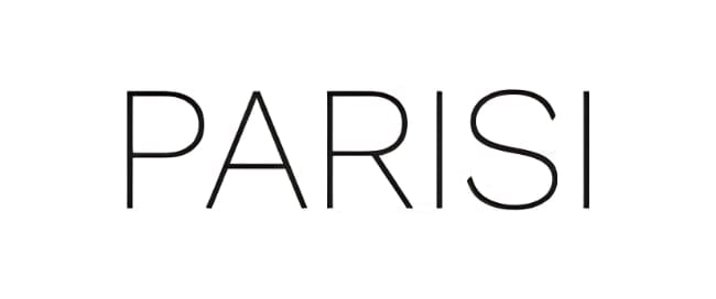 Parisi logo in thin uppercase letters