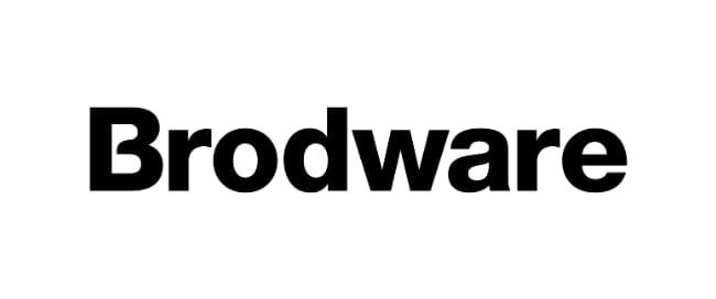 Brodware logo in bold black text