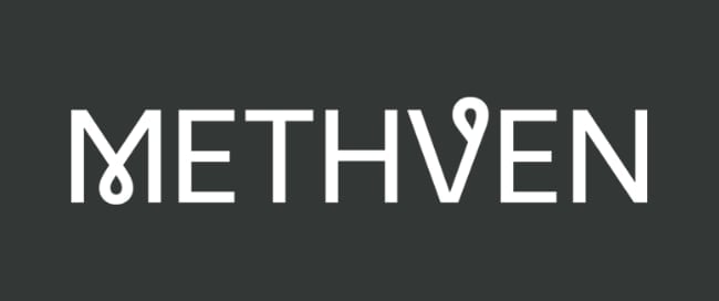 Methven logo in white text on dark gray background