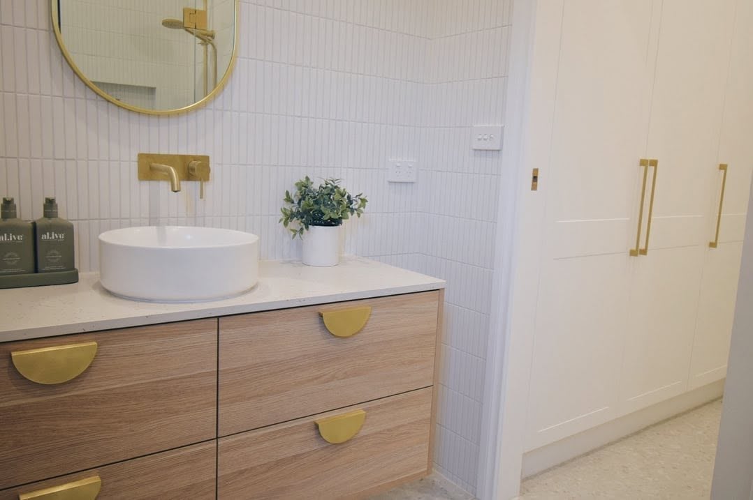 Custom-Made Cabinetry bathroom renovation detail